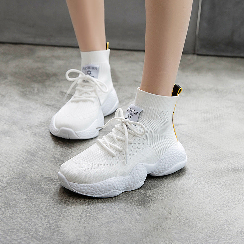 White/Black Sport Shoes