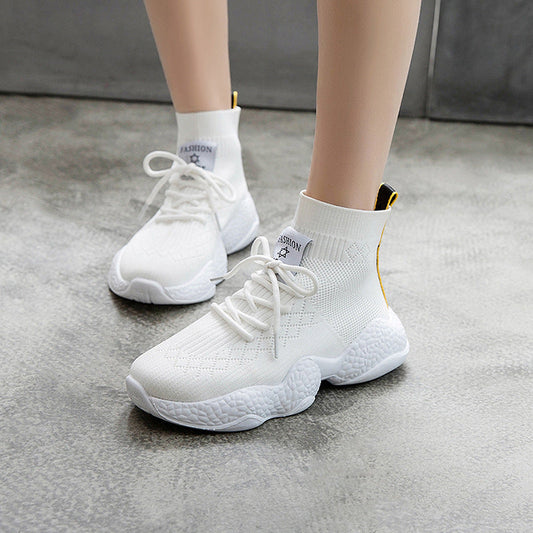 White/Black Sport Shoes