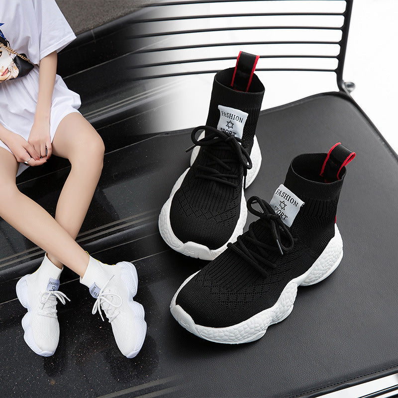 White/Black Sport Shoes