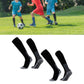 Kids Football Socks Sweat Absorbing Prevent Slip Black 2 Pairs
