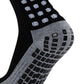Kids Football Socks Sweat Absorbing Prevent Slip Black 2 Pairs